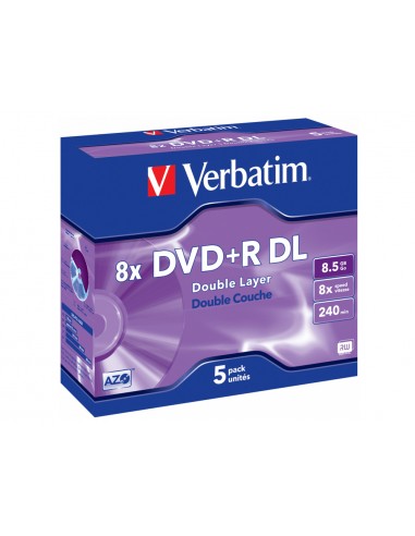 Dvd+r verbatim doble capa capacitat...