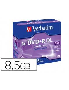 Dvd+r verbatim doble capa...