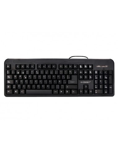 Teclat q-connect negre amb cable 1,5...