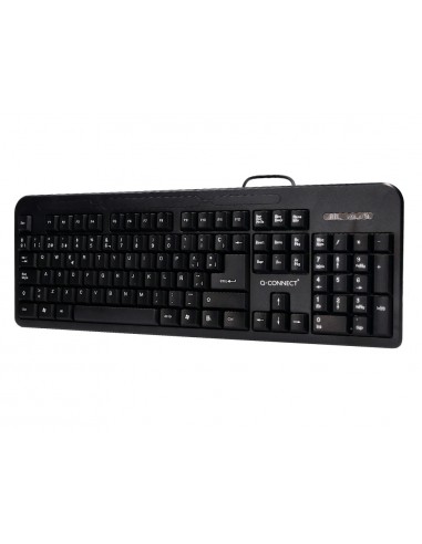 Teclat q-connect negre amb cable 1,5...