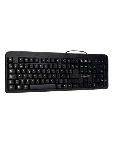 Teclat q-connect negre amb cable 1,5...