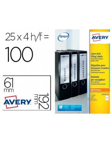 Etiqueta adhesiva avery permanent...
