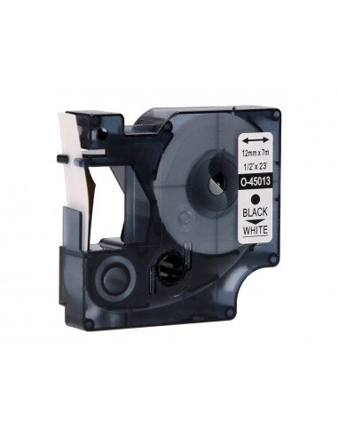 Cinta q-connect 1000 negre-blanc 12mm...