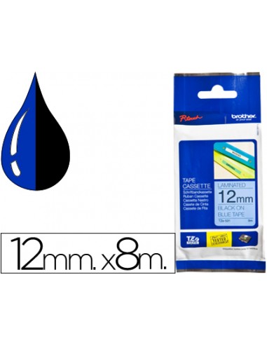 Cinta brother tze531 blau-negre 12mm...