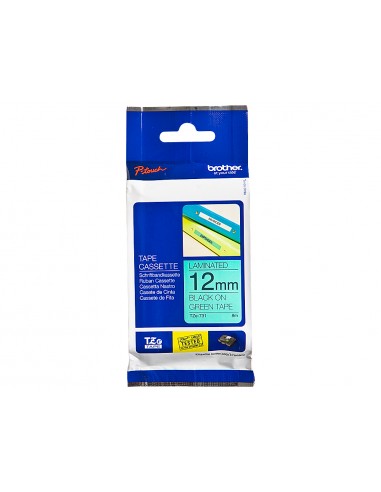 Cinta brother tze-731 verd-negre 12mm...
