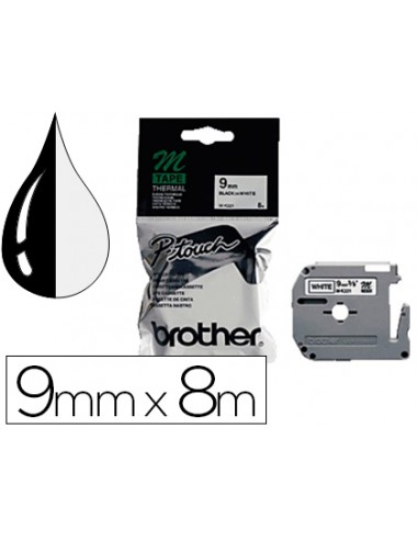 Cinta brother mk-221 blanc-negre 9mm...