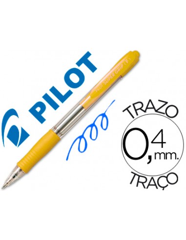Boligraf pilot super grip groc...