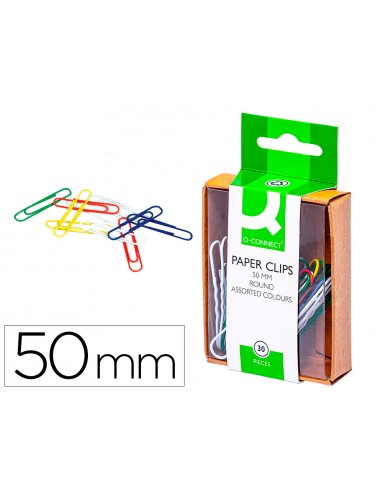 Clips colors q-connect 50 mm caixa de...