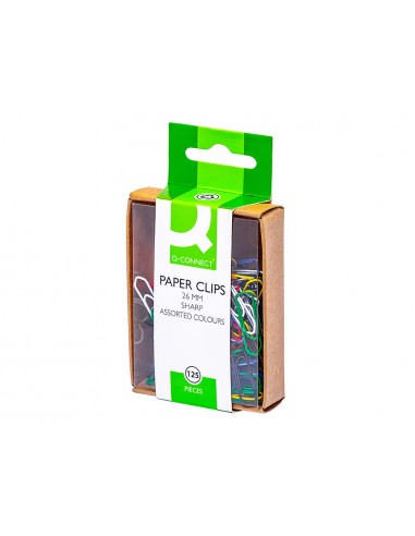 Clips colors q-connect 26 mm caixa de...