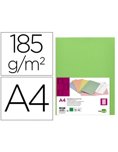 Subcarpeta liderpapel din a4 verd...