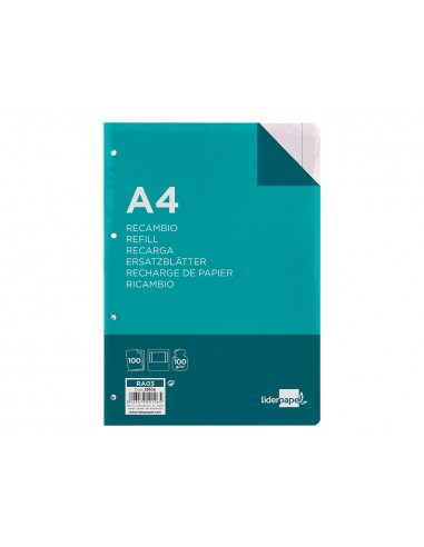 Recanvi liderpapel a4 100 fulls...