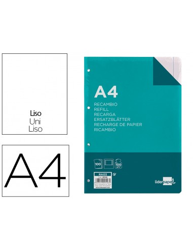 Recanvi liderpapel a4 100 fulls...