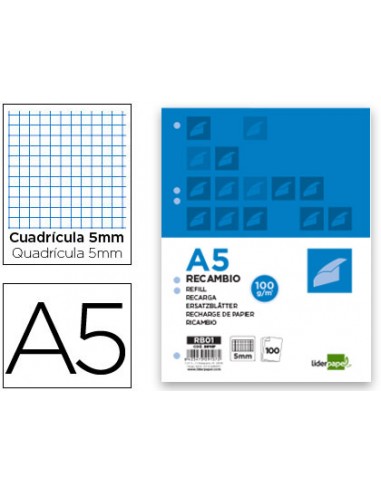 Recanvi liderpapel a5 100 h 100g/m2...