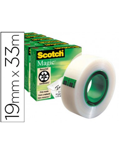 Cinta adhesiva scotch magic invisible...