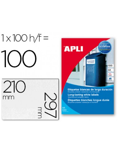 Etiquetes adhesives apli 12121 mida...