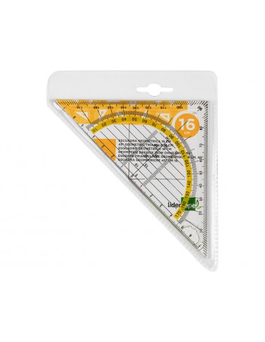 Esquadra liderpapel geometria 16 cm...