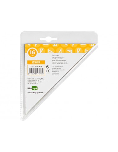 Esquadra liderpapel geometria 16 cm...