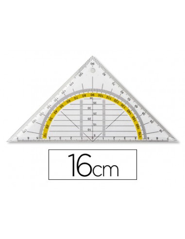 Esquadra liderpapel geometria 16 cm...