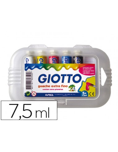 Tempera giotto 7,5 ml estoig 5 colors...