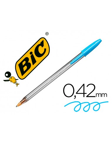 Boligraf bic vidre fun turquesa punta...