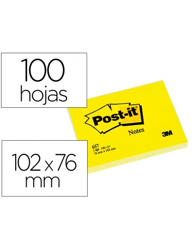 Bloc de notes adhesives lleva i posa...