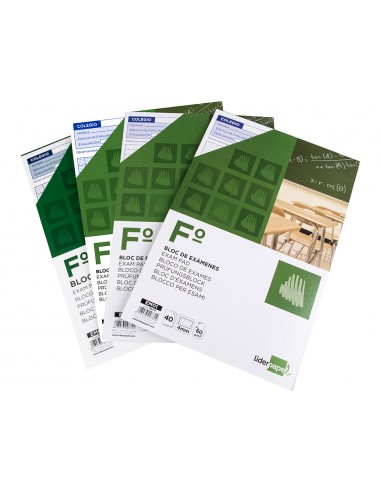 Bloc examens liderpapel quadre 4mm...