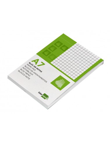 Bloc notes liderpapel quadre 4mm a7...