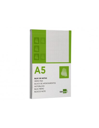 Bloc notes liderpapel quadre 4mm a5...