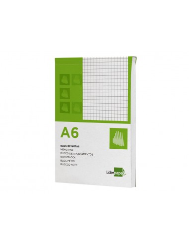 Bloc notes liderpapel quadre 4mm a6...