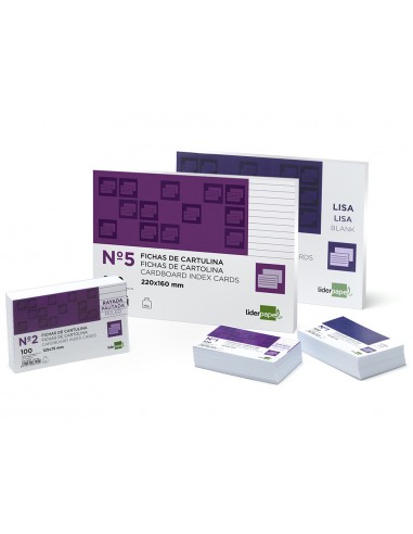 Fitxa liderpapel rayada nº1 65x95 mm...