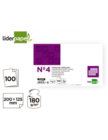Fitxa liderpapel llisa nº4 125x200mm...