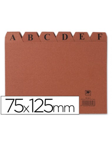 Índex fitxer cartró nº2 75x125 mm