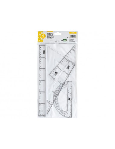Joc esquadra i cartabó 25cm regla...