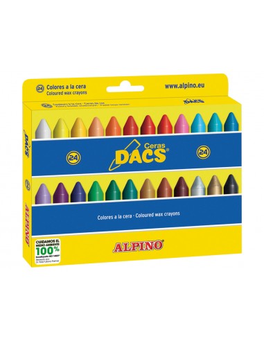 Llapis cera dacs caixa de 24 colors...