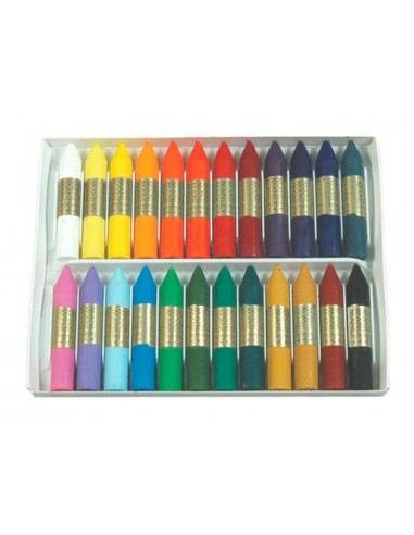 Llapis cera manley caixa de 24 colors...