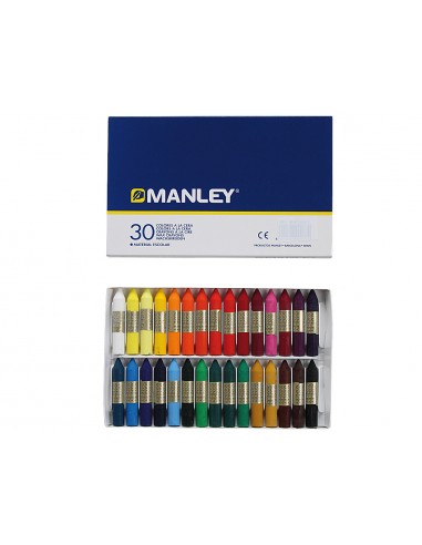 Llapis cera manley caixa de 30 colors...