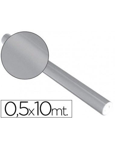 Paper metalitzat plata rotllo continu...