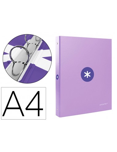 Carpeta antartik a4 forrada 4 anelles...