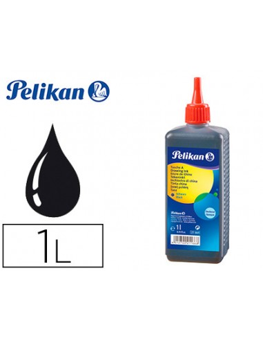Tinta xina pelikan negra pot 1 litre