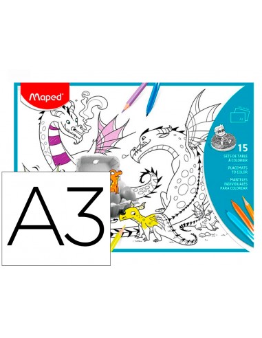 Mantel per a colorear maped...
