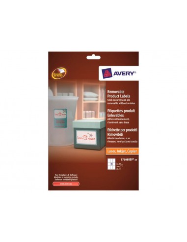 Etiqueta adhesiva avery removible per...