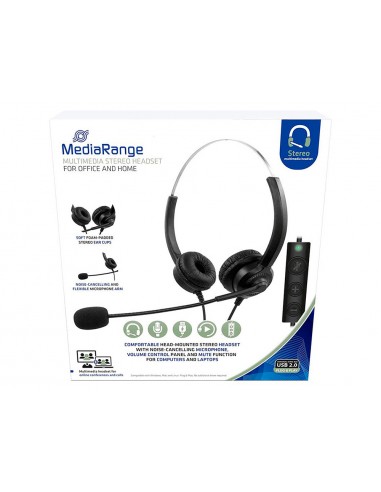 Auricular mediarange biaural diadema...