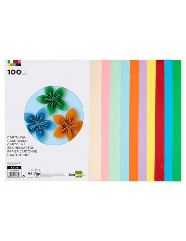 Cartolina liderpapel a4 180g/m2 10...