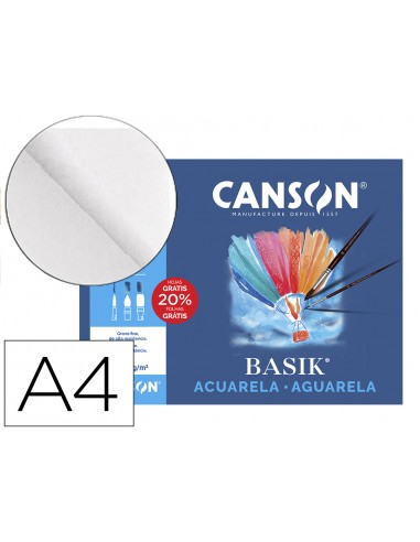 Paper aquarel·la basik canson din a4+...