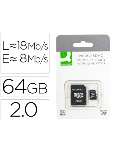 Memòria sd micro q-connect flash 64...