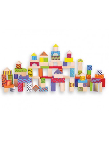 Joc andreutoys blocs fusta 100 peces...