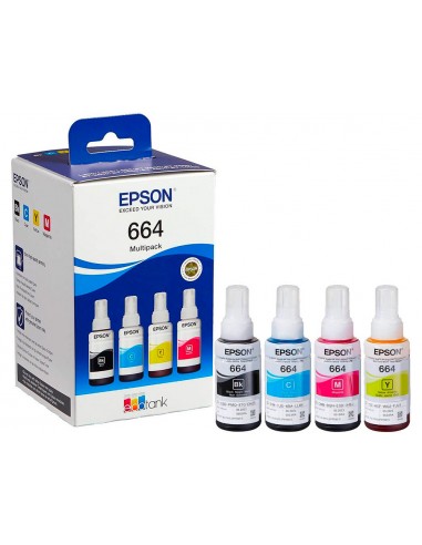 Ink- epson /664 4 clr multipack (bk /...