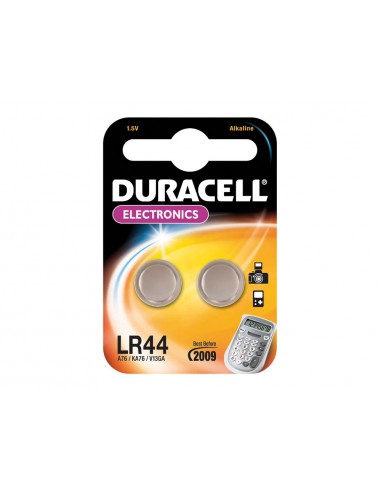 Pila duracell alcalina lr44 botó...