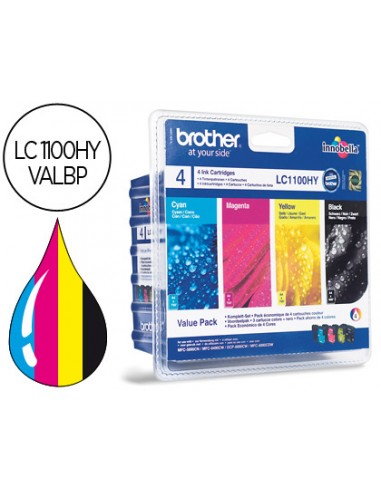 Ink-jet brother lc-1100bk /m/y/c pack...