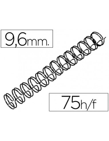 Espiral wire 31 9,6 mm n.6 negre...